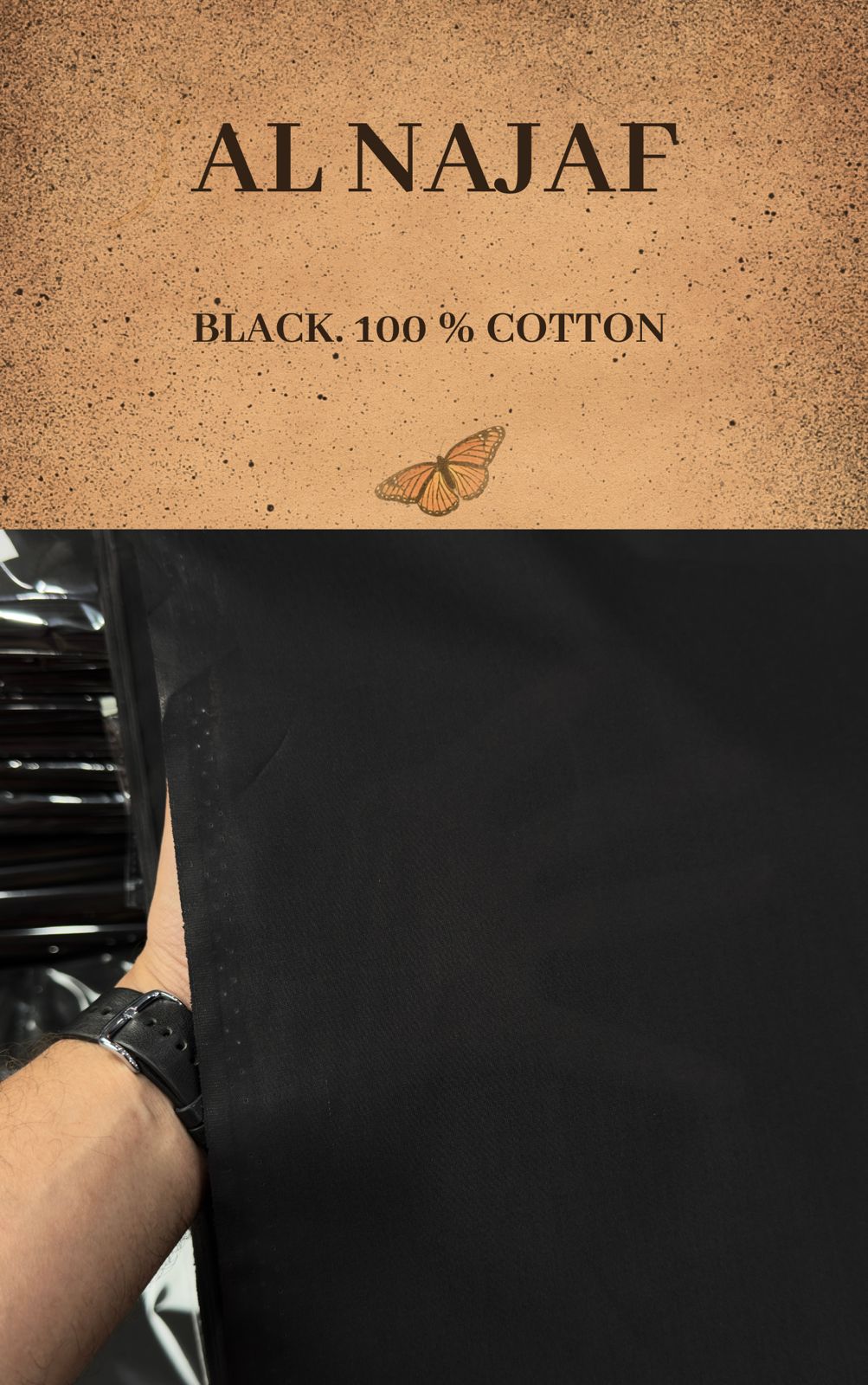 Al-Najaf Black 100% Cotton